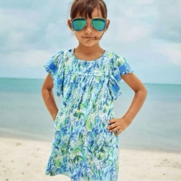 Lilly Pulitzer Other - Lilly Pulitzer  Stassie Dress Out To Play size large 8-10 beach coastal preppy